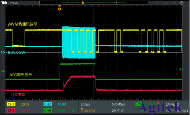 使用信號發生器和數字萬用表測試LED驅動器的調光線性度(圖6)