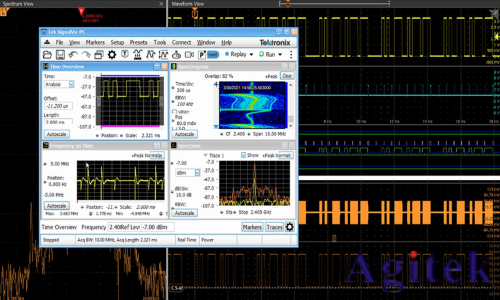 泰克4、5和6系列示波器使用跨域和多通道信號(hào)分析進(jìn)行嵌入式RF測(cè)試(圖1)