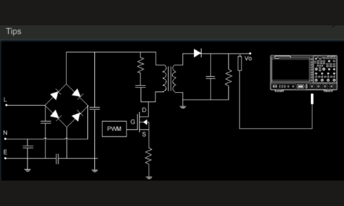 普源DS8104 示波器電源紋波測試(圖1)