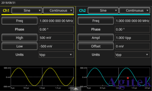 泰克AFG31000 系列信號發生器如何打開或保存任意波形(圖1)