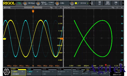 如何使用普源示波器DHO4804測量相位差？(圖7)