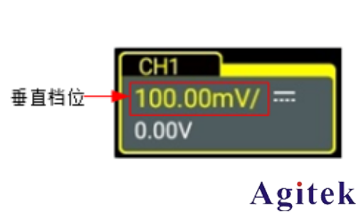 普源示波器DHO1000調整垂直檔位(圖1)