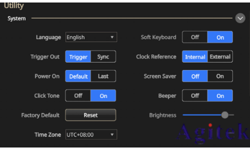 泰克AFG31000 系列任意函數發生器系統菜單設置 (圖1)