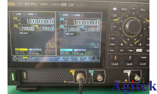 如何使用信號發生器產生正弦波并用數字示波器進行測量