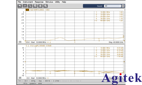 創遠T5260A-2KA矢量網絡分析儀針對功分器測試的實例分享(圖4)