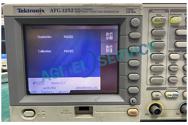 泰克信號發生器AFG3252無輸出信號維修案例分享(圖1)