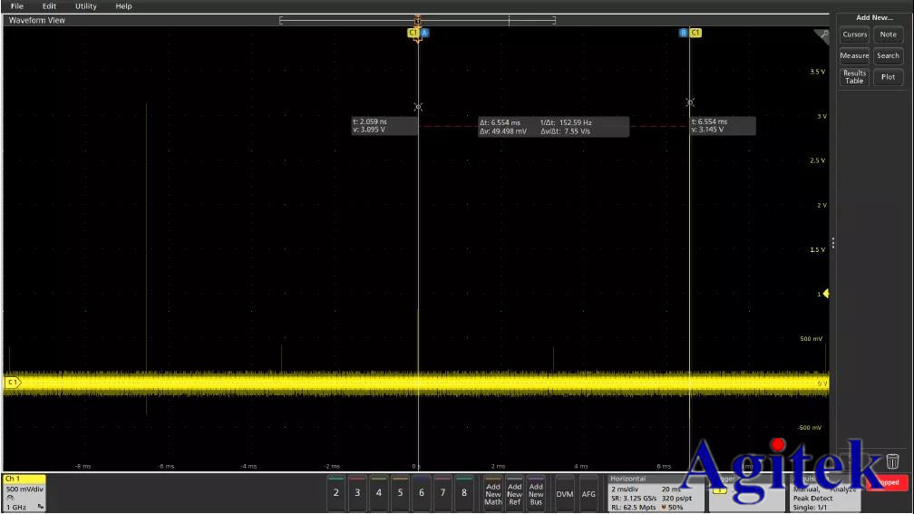 泰克示波器4/5/6MSO系列使用FastFrame分段存儲(圖2)