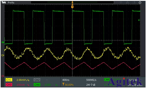 采用泰克示波器準確評估高速DCDC轉換器電感的選擇(圖5)