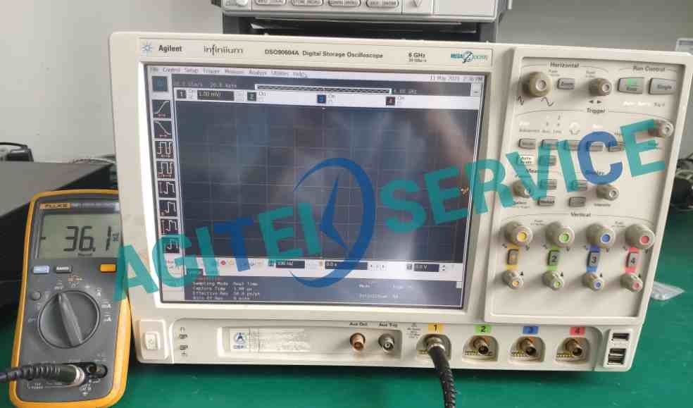 Agitek安捷倫示波器維修案例—DSO90604A直流增益超差維修