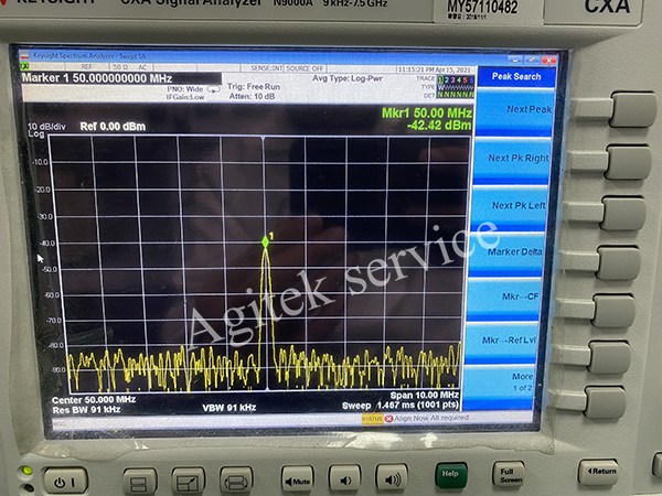 Agitek頻譜儀維修案例-是德N9000A信號低維修