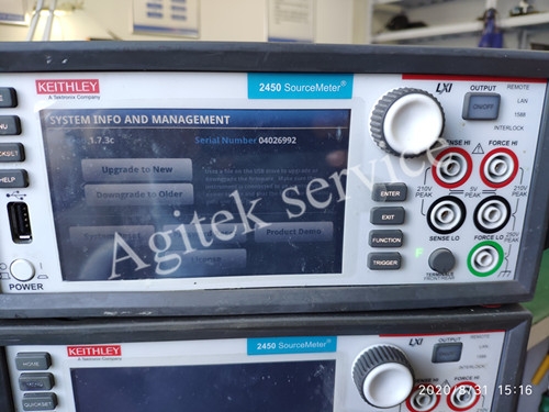 Agitek吉時利源表維修案例—吉時利2450開機顯示硬件缺失維修