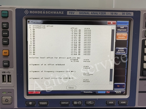 R&S頻譜儀維修FSV30、FSV13——Agitek維修案例分享