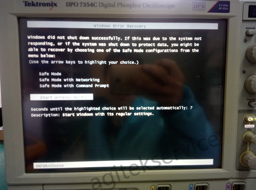 Agitek維修泰克示波器DPO7354C案例分享