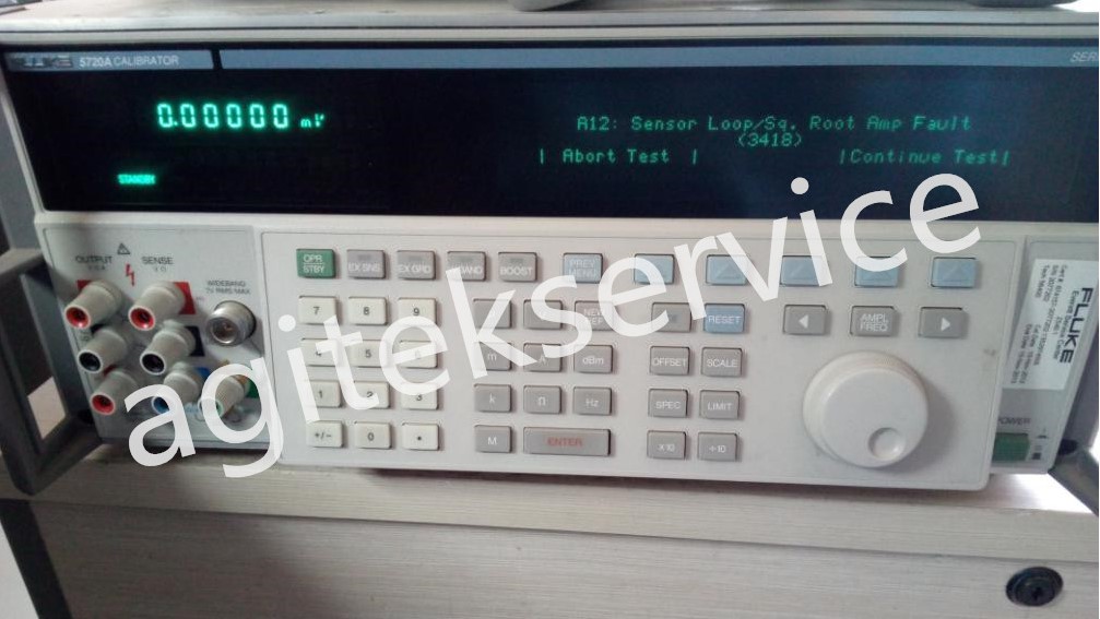 西安福祿克代理商分享Fluke 5720A多功能校準器維修案例