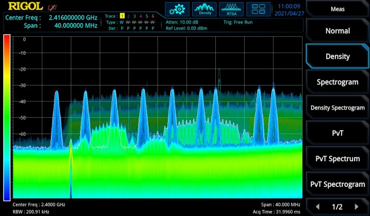 普源示波器實時頻譜分析儀！如何使用概率密度譜顯示功能？(圖4)