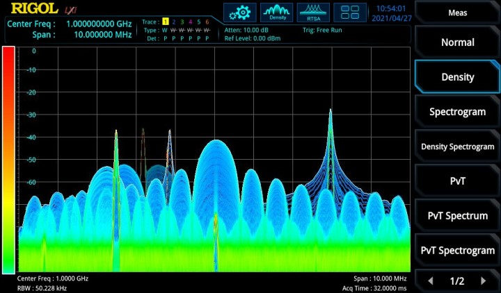 普源示波器實時頻譜分析儀！如何使用概率密度譜顯示功能？(圖5)