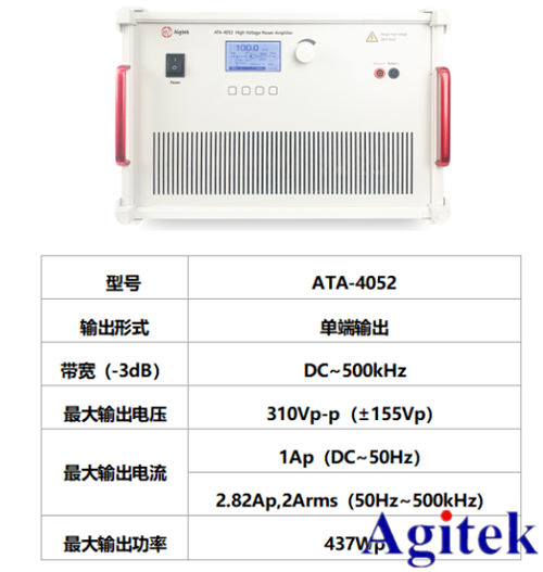 安泰高壓放大器ATA-4052在壓電陶瓷大功率測試系統中的應用(圖4)