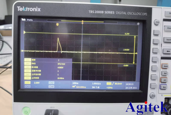 泰克示波器TBS2204B在激光測距儀PD信號測試的應用(圖2)