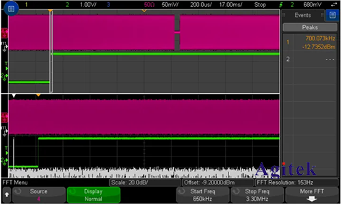 如何使用是德示波器分析時域和頻域(圖3)