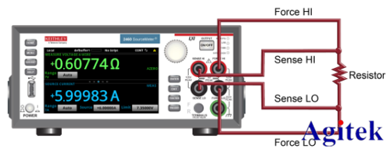 利用吉時利源表進行大電流進行低阻器件測量(圖1)