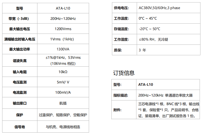 ATA-L10水聲功率放大器(圖1)